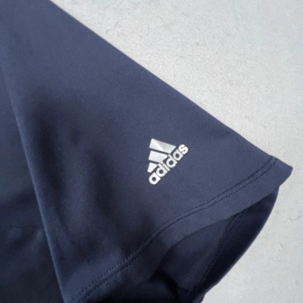 Adidas Polo Shirt Mens M Navy Blue Formotion Climacool Athletic Golf Sporty